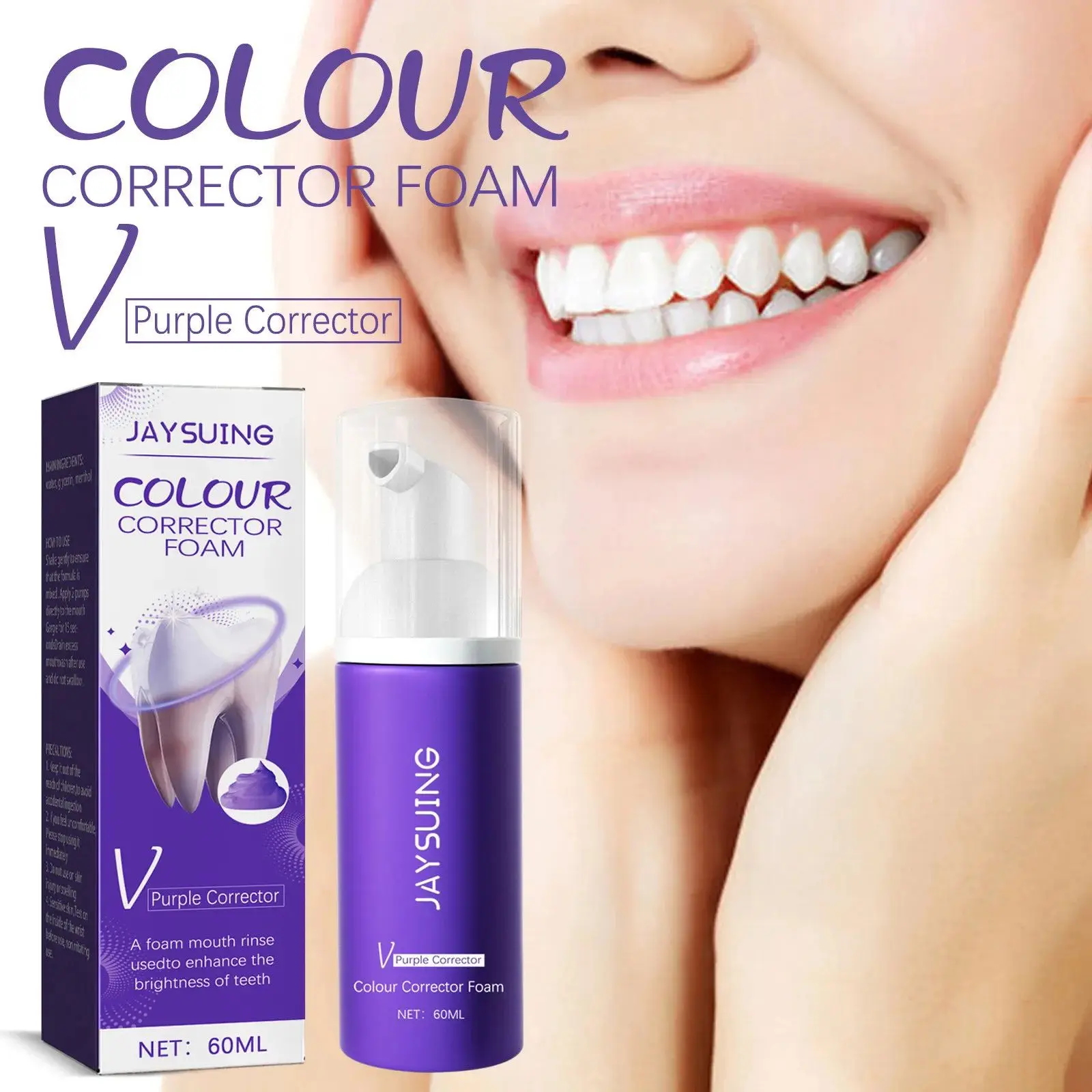 Whitening Mousse Toothpaste Brightening Teeth Remove Plaque Stains Oral Hygiene Cleaning Fresh Breath Deep Cleaning Tooth Paste