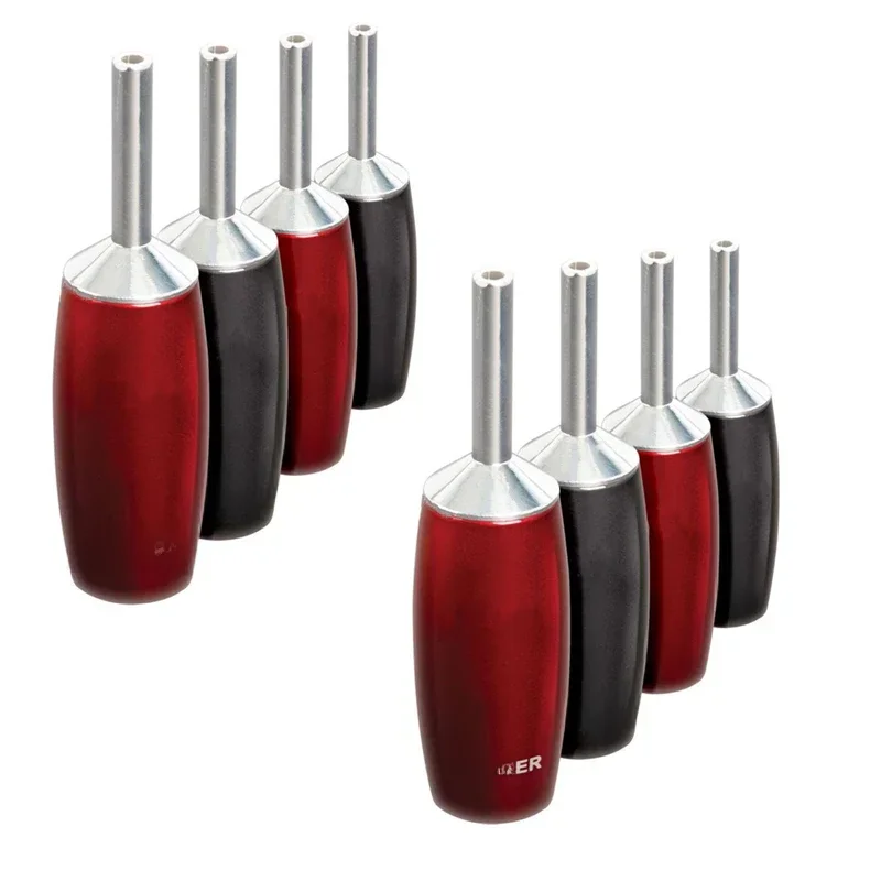 HiFi Audio Adapter 1000-serie Banaanstekker Verzilverd Zuiver Rood Koper DIY Luidsprekerkabel Connector - afbeelding 2