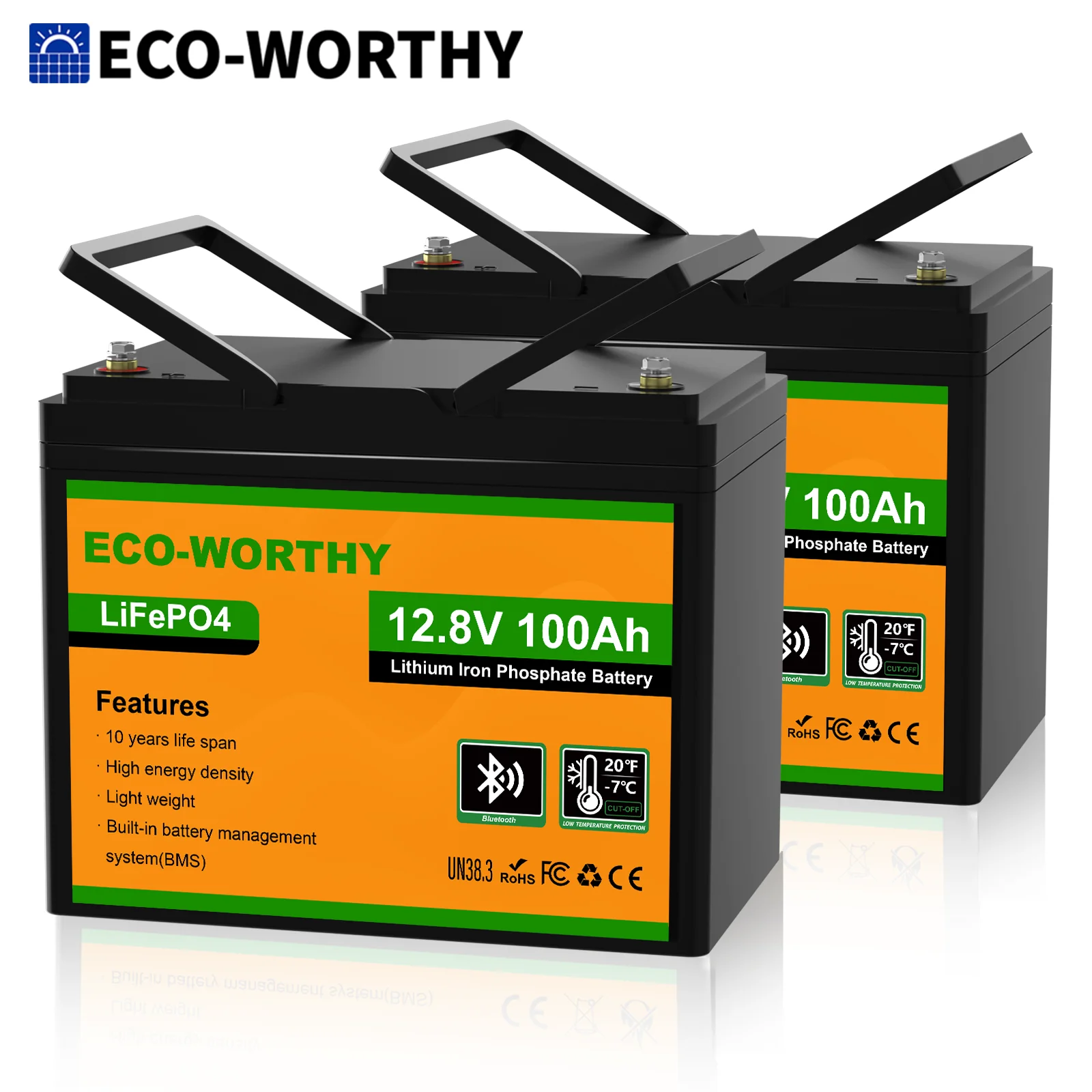 ECO-WORTHY 2Pack 12…
