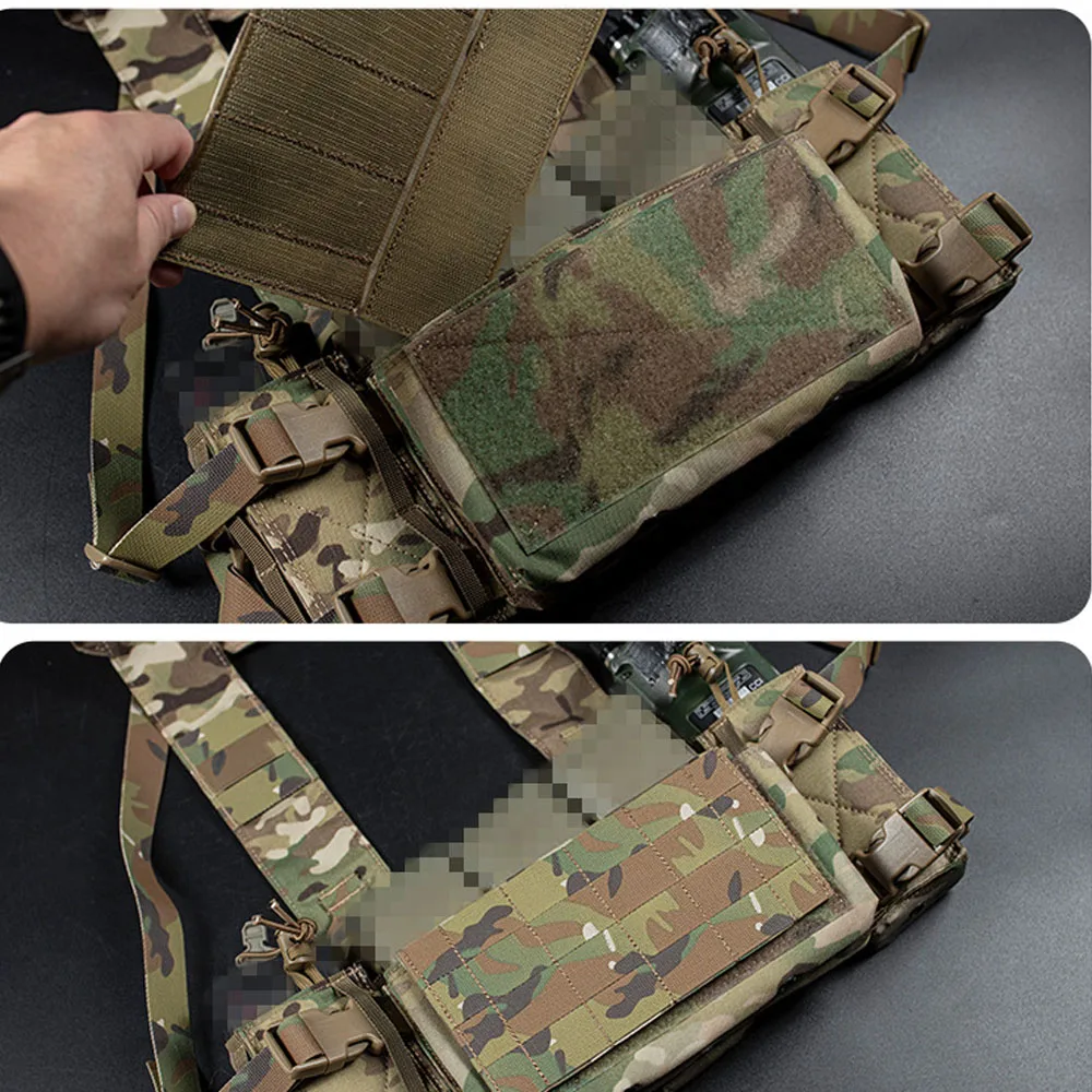 Tactische Vest Borst Rig Accessoires Multifunctionele MOLLE Hangende Borst Rig Tool Gear Fitting voor Jacht Militaire Uitrusting