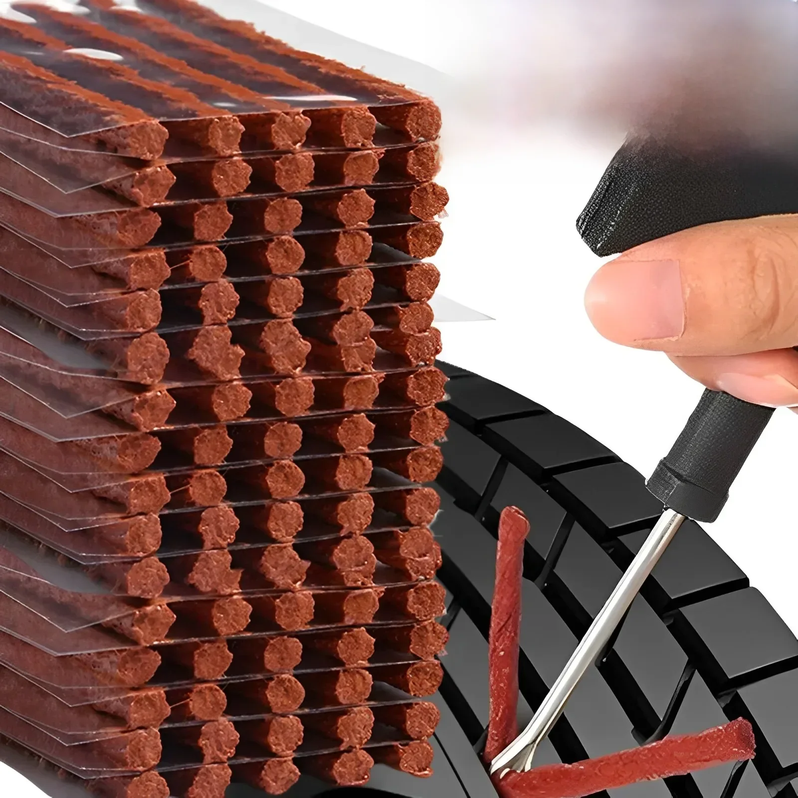 AliExpress DUTRIEUX 5/50Pcs Tire Repair Strips Tubeless Rubber Stiring Glue Seals for Car Motorcycle Bike Tyre Puncture Repairing Tools Accessories