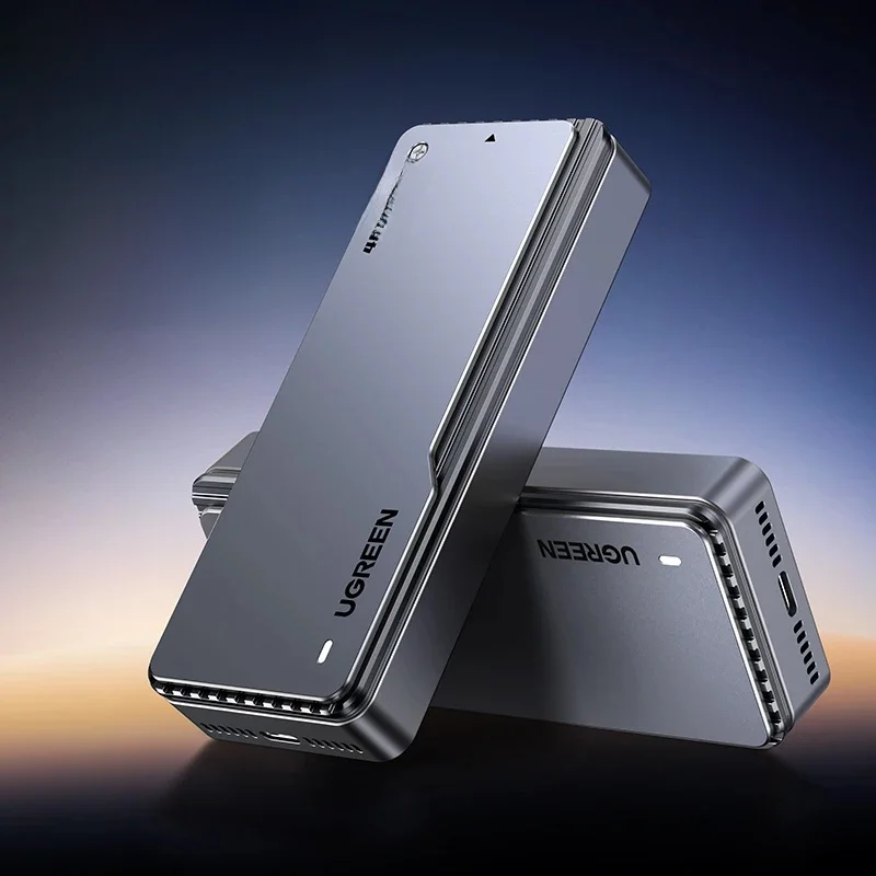 NVMe SSD obudowa UGREEN 20Gbps wbudowana kamizelka chłodząca aluminiowa obudowa SSD M.2 do USB3.2 Adapter SSD Gen2x2 dla obudowy M.2 NVME PCIE — zdjęcie 2