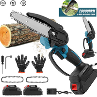 6 Inch Chainsaw Removable Handheld Cordless Electric Chain Saw For Makita 21V Lithium Battery Garden Woodworking High Power Tool