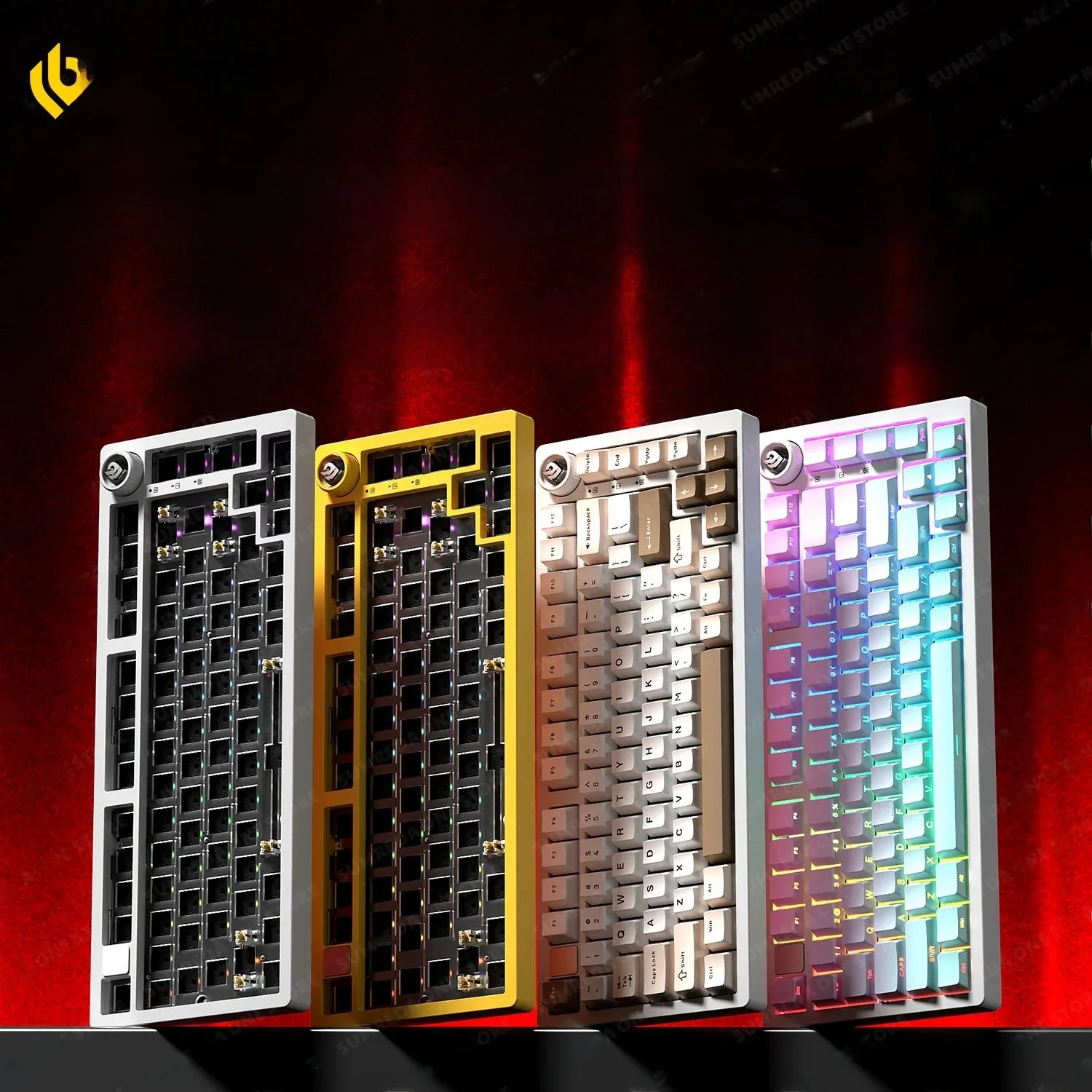 Leobog Hi75C Hi75 Hi75C Pro Aluminium Draadloos Aangepast Mechanisch Toetsenbord Kit Gaming Bluetooth 2.4G Bedraad Hotswap Gamer Toetsenbord - afbeelding 2