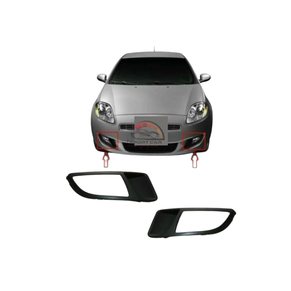 Cubierta de luz antiniebla del parachoques delantero, par de embellecedores para FIAT BRAVO 735441595-2007, accesorios de coche, Envío Gratis, 2014