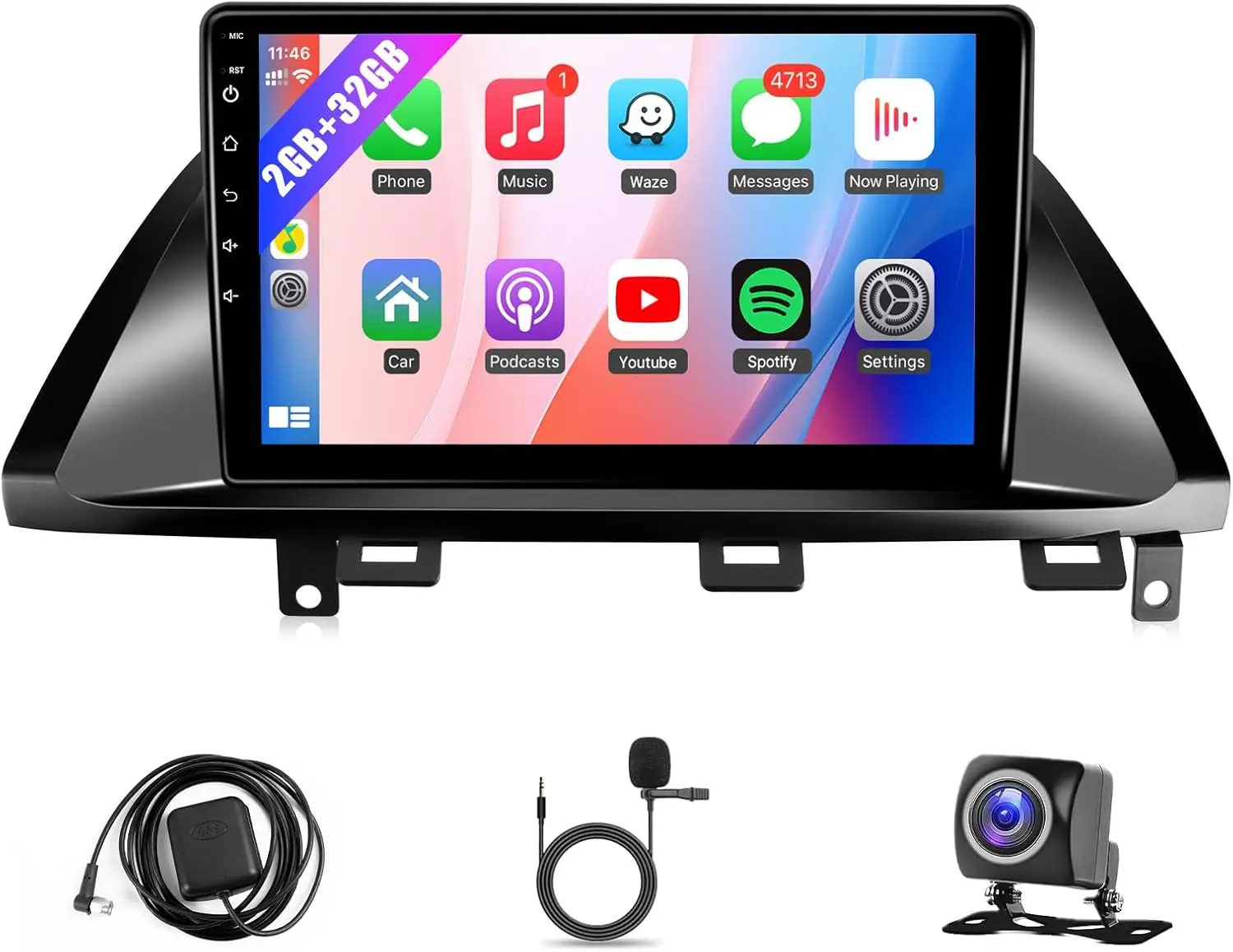 

10,1-дюймовый сенсорный экран IPS для головное устройство Honda Odyssey с беспроводным CarPlay Android Auto Bluetooth GPS WiFi FM + MIC (без J.B.L)