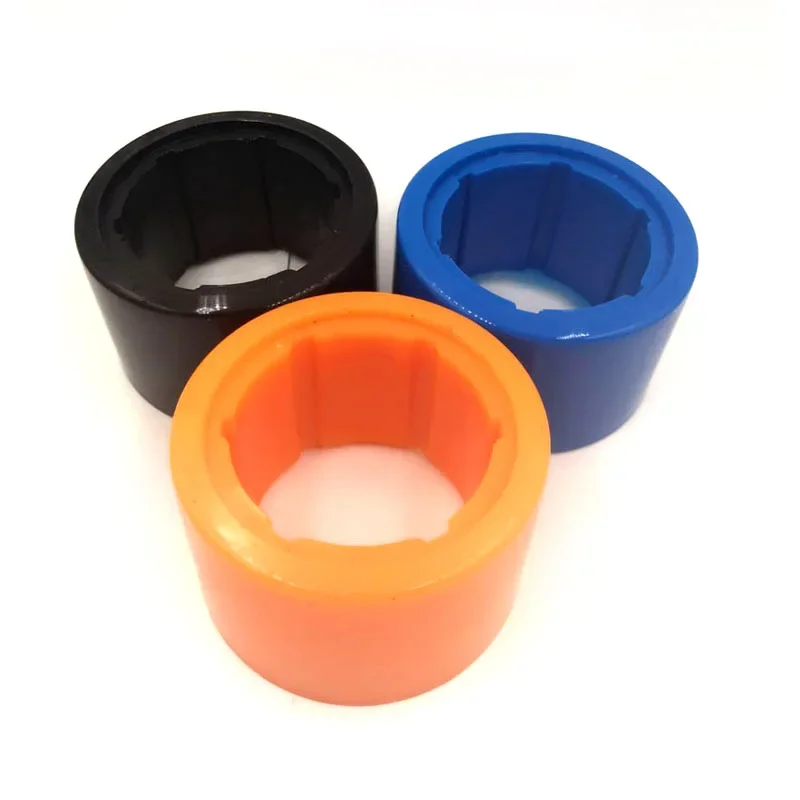 Moteur de moyeu de Skateboard électrique noir Orange 70mm 90mm, peau de pneu en PU, accessoires de remplacement séparables pour planche à roulettes