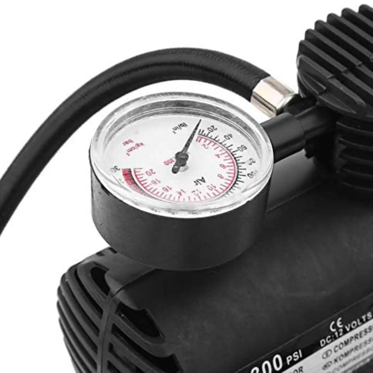 Compressor Suitable for Inflating and Pressurizing Bicycles, Cars, Motorcycles and Balls 12 V, Portable