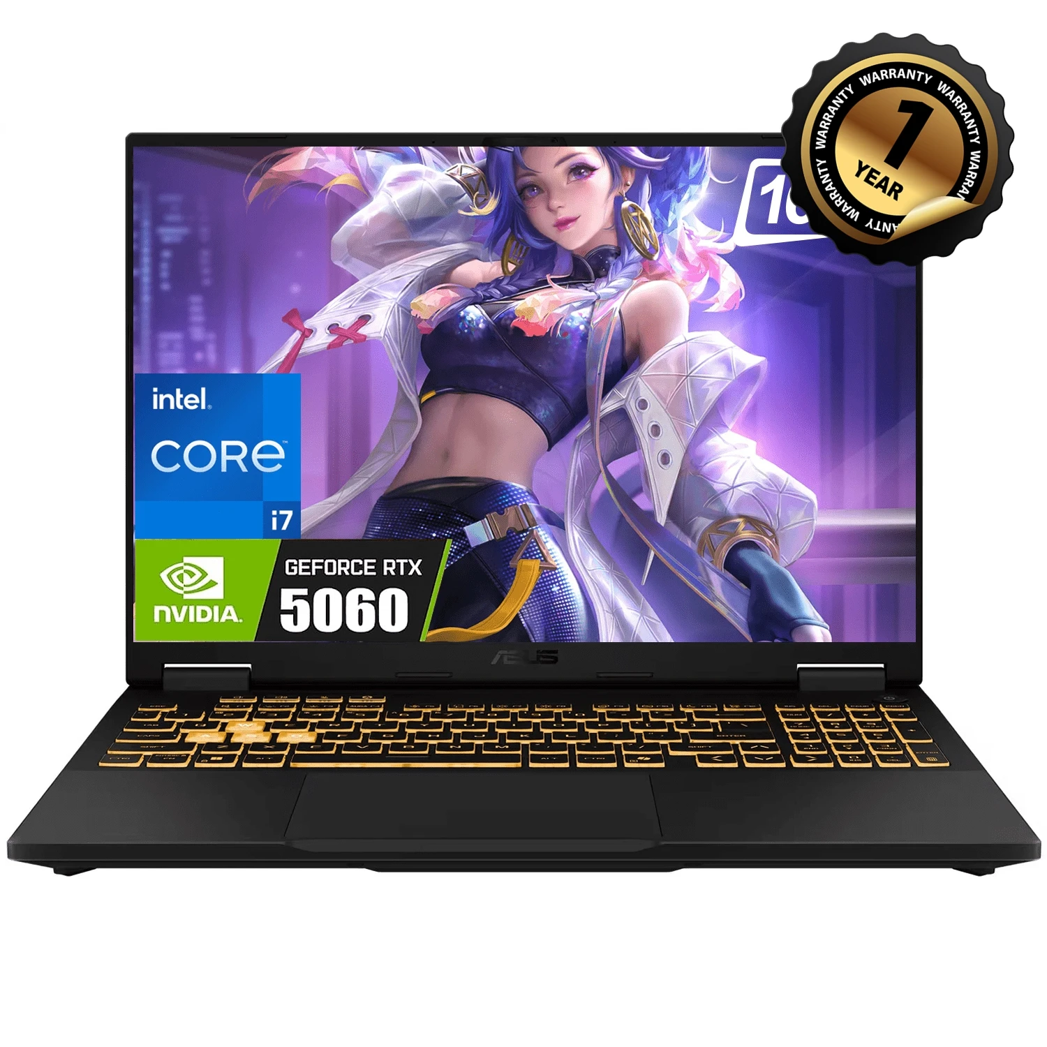 كمبيوتر محمول ASUS TUF Gaming F16 مقاس 16 بوصة FHD+ 165 هرتز - Intel i7-14650HX، ذاكرة وصول عشوائي 32 جيجابايت، RTX 5060، 1 تيرابايت SSD، Jaeger Gray، Windows 11 Home