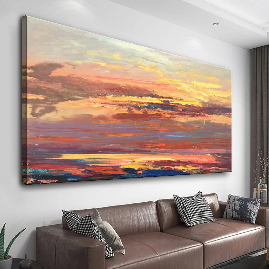 

Оранжевый закат холст стены Искусство