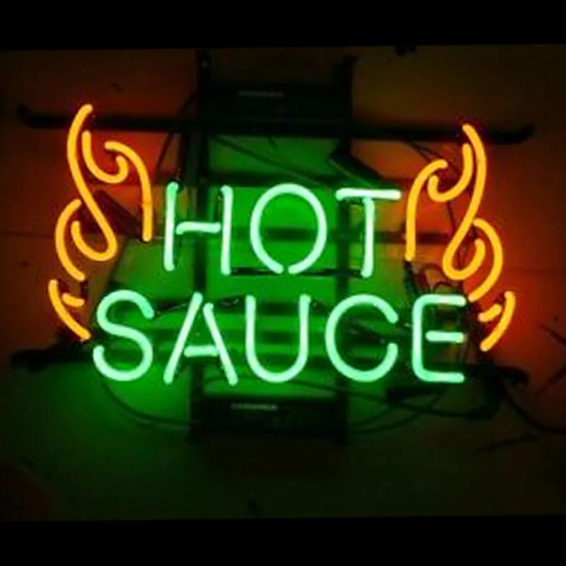 Neon Sign Hot Sauce Beer Bar Pub Club BBQ Decor Neon Light Sign Arcade Handcraft Lamp Windows Room Decor Aesthetic Inside Room