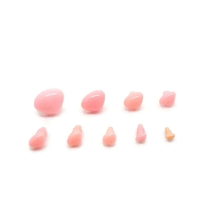 4.5mm/6mm/7mm/8mm/9mm/10mm/12mm/15mm/18mm różowe trójkątne nosy bezpieczeństwa dla miś DIY akcesoria dla lalek — zdjęcie 2