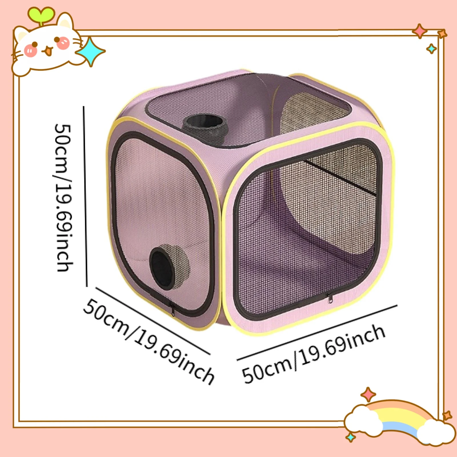 

Pet Dog Cat Drying Box Pet Hair Dryer for Small to Medium Cats and Dogs Pets Portable Pet Hair Dryer Foldable Cat Drying Room