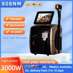 2024 Depiladora Laser 808NM 755NM 1064NM Diode Laser Hair Removal Machine Safe Painless Permanent Depilation Hottest New Style