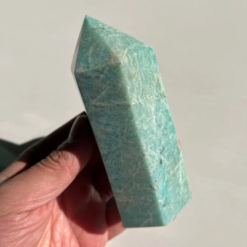 Amazonite Tower Natural Healing Crystal Gemstone for Home Décor and Chakra Balancing