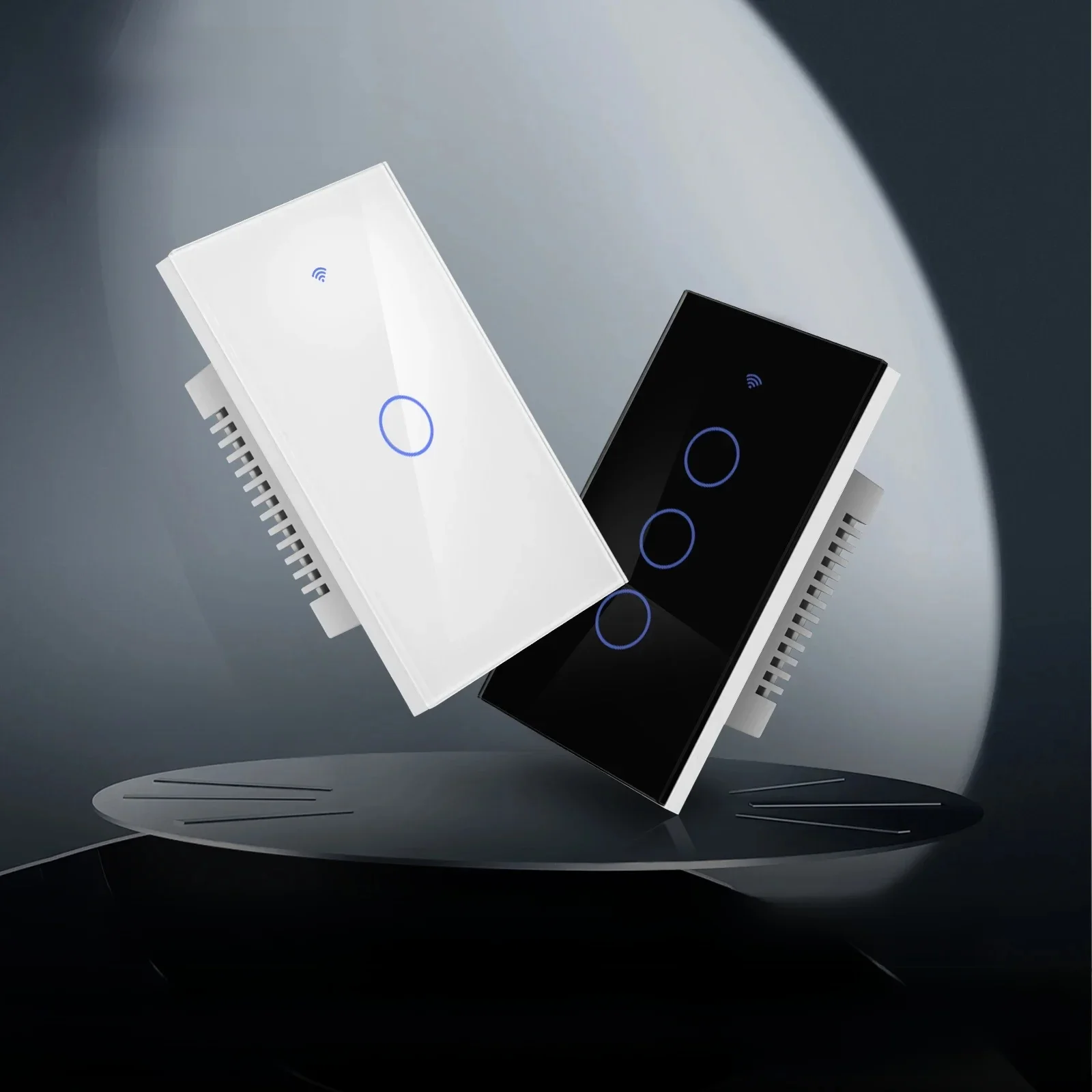 MOES Tuya ZigBee włącznik światła dotykowy szklany Panel ognioodporny wymagany przewód neutralny pilot współpracuje z Alexa Google Home — zdjęcie produktu 7