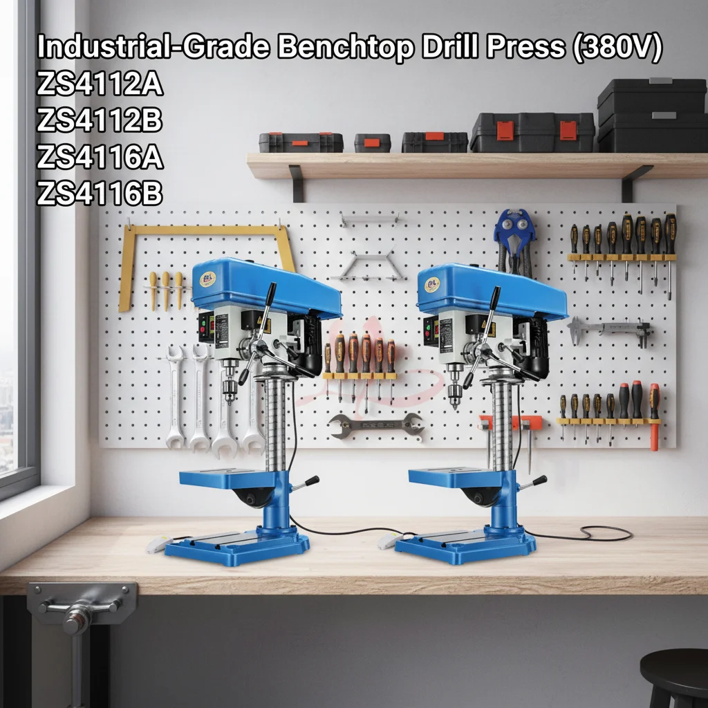 LY Column-mounted 2 in 1 Industrial Drilling and Tapping Machine Electric Tapper 380V Drill Hole 12.7mm 16mm for M8 M10 M12