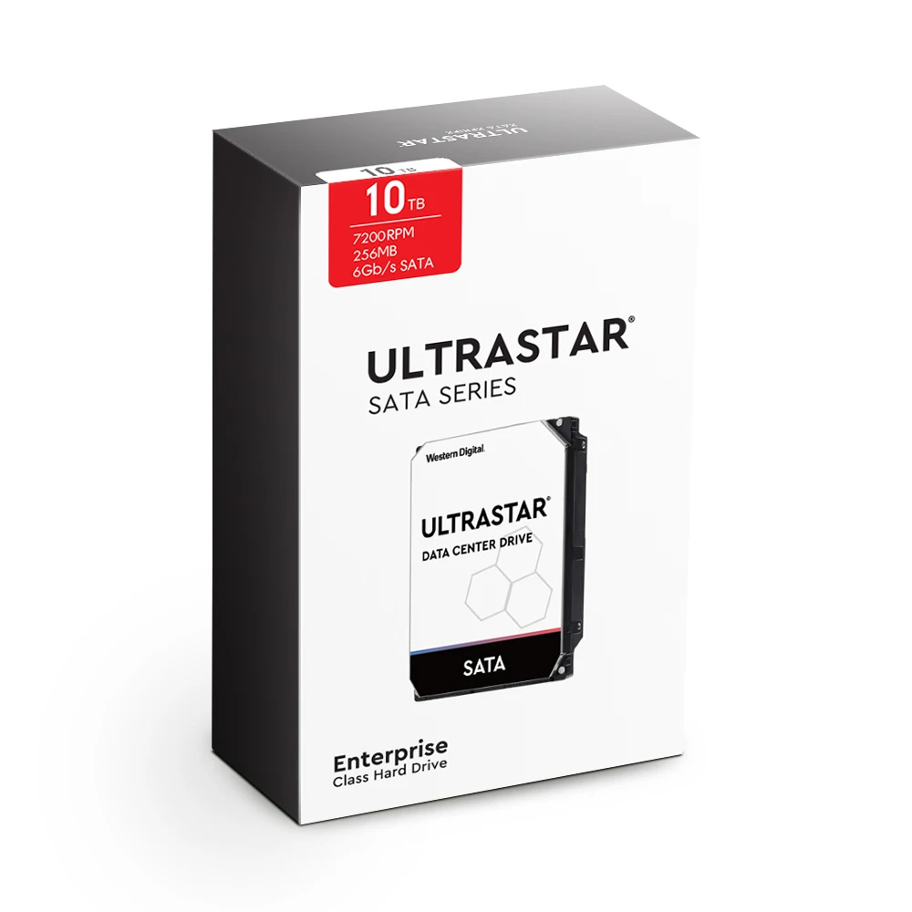 Wd Ultrastar الموزع الرسمي المعتمد Hc330 Wus721010Ale6L4 10Tb Package Sata3 ضمان لمدة 3 سنوات محرك الأقراص الصلبة Hdd
