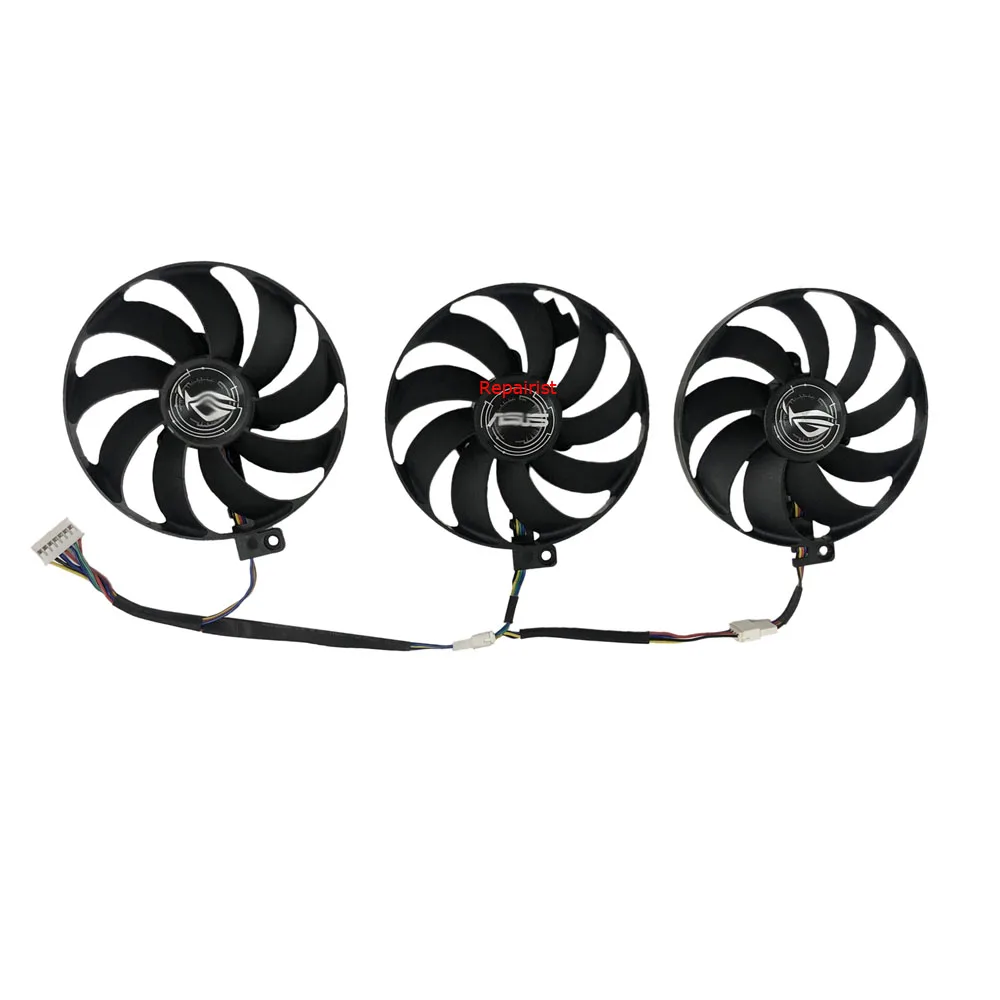 3Pcs/Set,T129215SU,PLD09210S12H,FDC10H12S9-C,Video Fan,For ASUS ROG STRIX RTX 2080 Ti GAMING,For ROG-STRIX-RX 5700 O8G GAMING OC