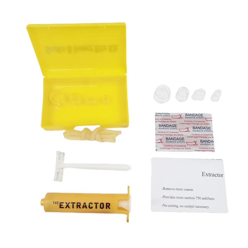 Venom Extractor Snake Insect Bite First Aid Kit Outdoor Emergency Survival Rescue Wild Venomous Bee Bite Vacuum Detox Pump