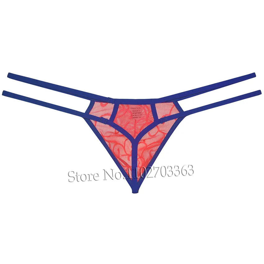 Men\'s Alluring Lace Bikini Thong Underwear Temptation in Micro String Design with Sissy Slim Pouch and Hipster Style