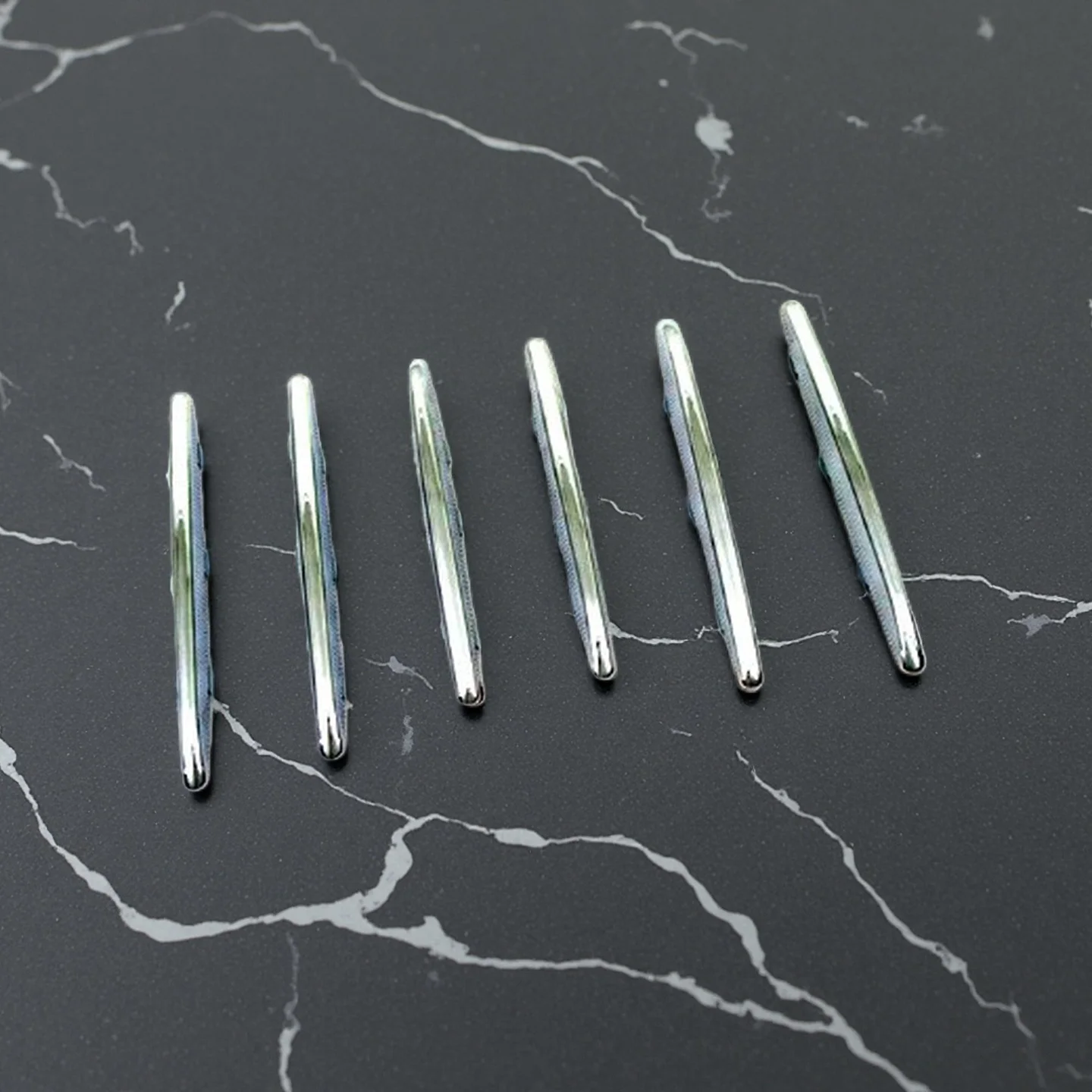 

6 Pieces Chrome Hood Vent Trim Fin Covers For Mercedes Benz R171 SLK Class