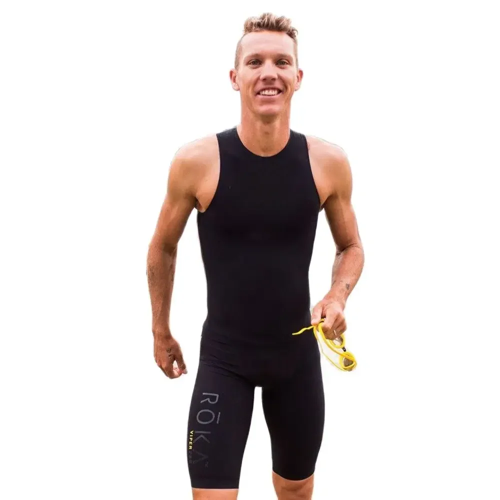 AliExpress Roka Triathlon Men's Sleeveless Swimming And Running Sportswear Bodysuit Outdoor Tights Skin Suit 2022 New