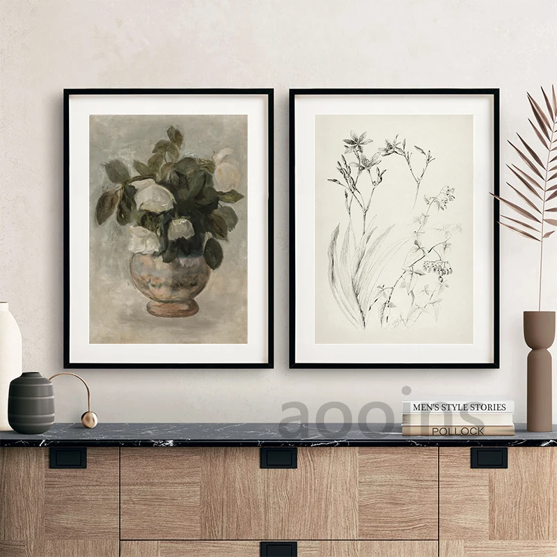 Moody Seascape Vintage Oil Painting Canvas Poster Neutral Coastal Gallery Wall Art Print Beach Landscape Pictures Nautical Decor