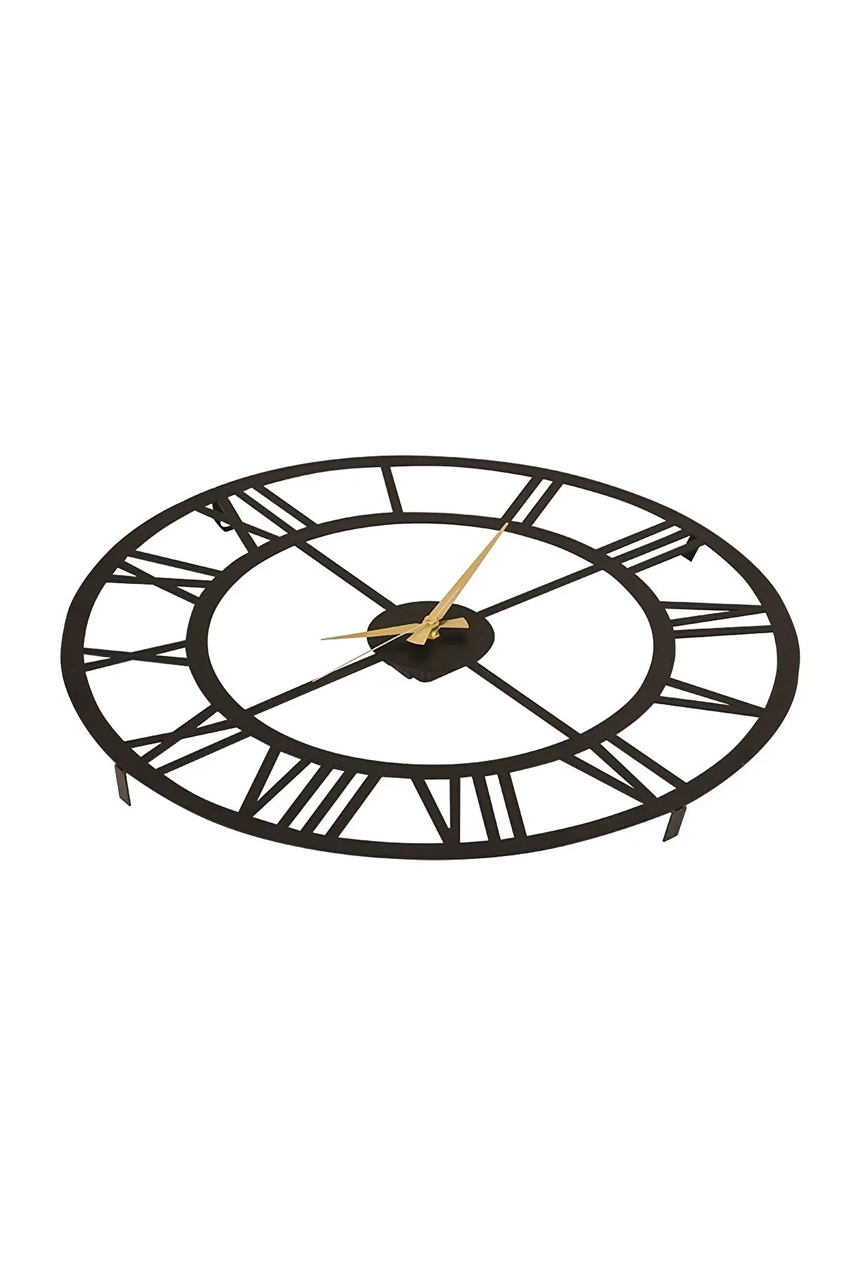 Metal Black Wall Clock Modern Design Roman Numeral Silent Europe Model Elegant Home Decoration Office Luxury Accessories Gift