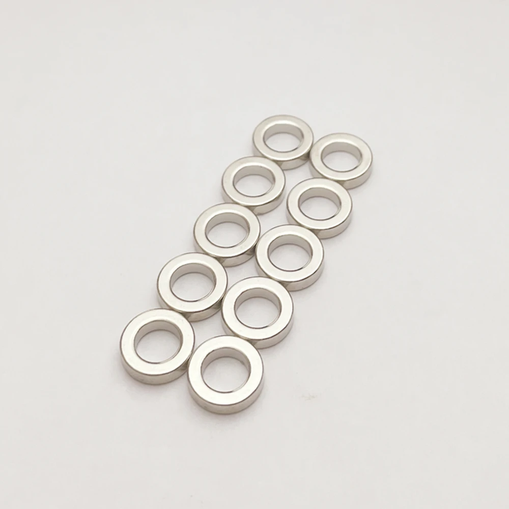 10PCS Diametric Ring Round Imans Refrigerator Magnets Whiteboard Diametrically Magnetic Disc Circuit