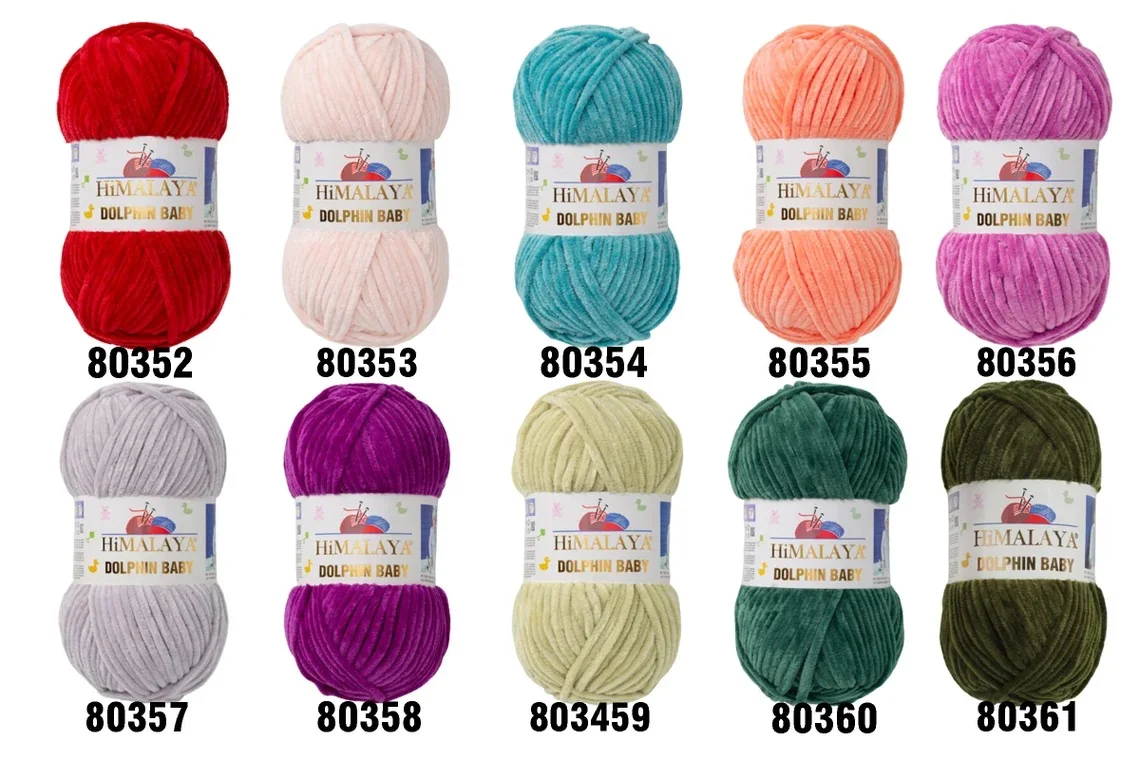 Himalaya Dolphin Baby Yarn Soft Super Bulky Very Thick Knitting Crochet  Amigurumi Wool cotton yarn is a useful multi-coloured