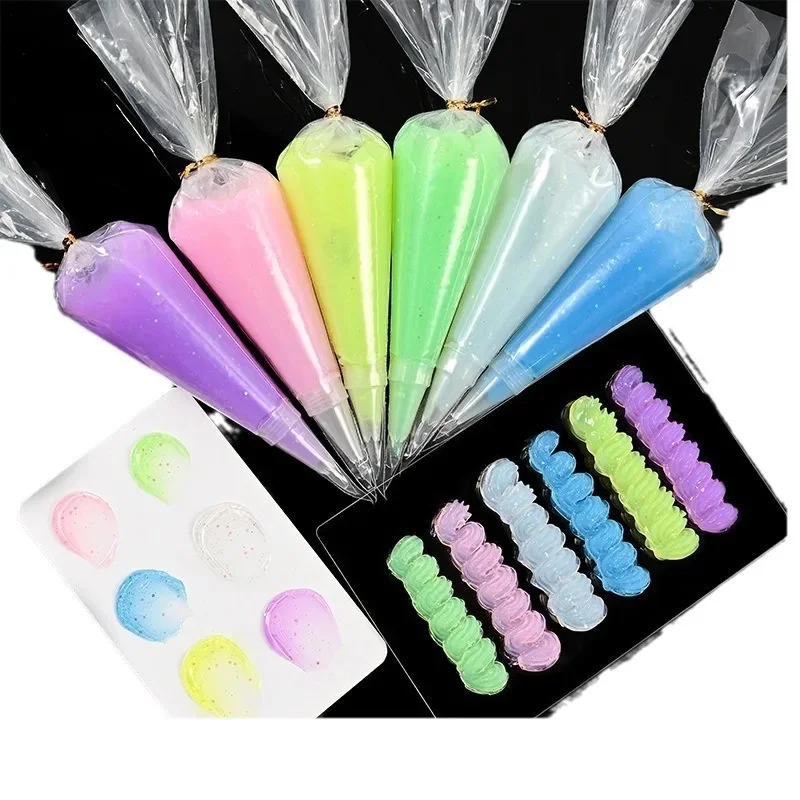 50g Glitter Cream Glue Crystal Clear Jelly Glue for DIY Mobile Phone Shell Decor Materiał Akcesoria DIY Spinka do włosów Pudełko na artykuły papiernicze — zdjęcie 2