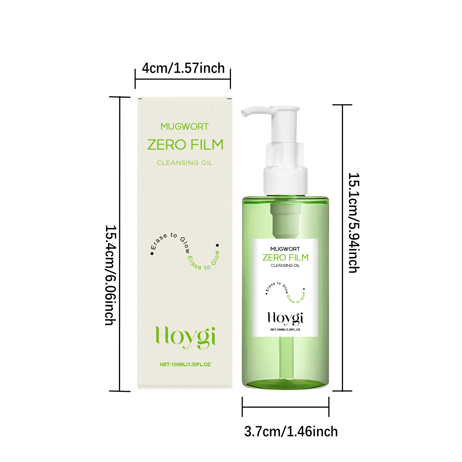 مزيل مكياج الوجه من Hoygi، مكياج لطيف يذوب بدون ضيق، مرطب مهدئ، احمرار، زيت تنظيف طبيعي للوجه