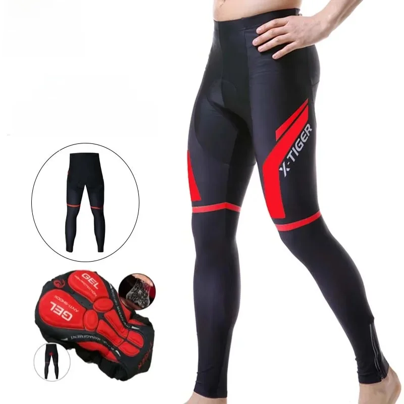 AliExpress X-TIGER Cycling Pants 5D Gel Pad Shockproof Men Pro Lycra MTB Mountain Road Bike Pants Breathable Bicycle Tights