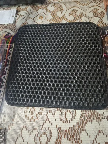Customer review photo for Double-Layer Cat Litter Mat
