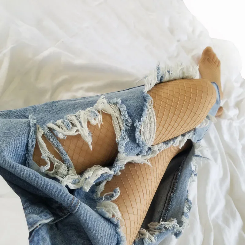 Moda skóra średniej siatki kobiet wysokiej talii pończochy rajstopy kabaretki rajstopy rajstopy rajstopy netto rajstopy mesh mesh bielizna TT016 — zdjęcie 2