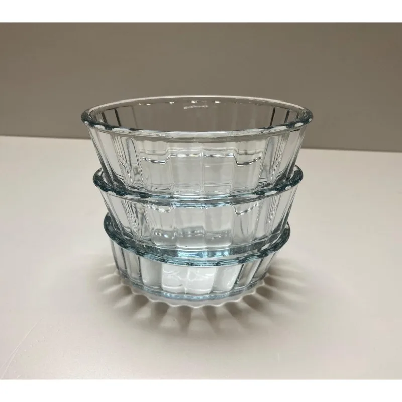 Borcm Cake Mold Borcam Bowl Glass Souffle Cup Bowl 3 Lined 240 cc 12x11 cm