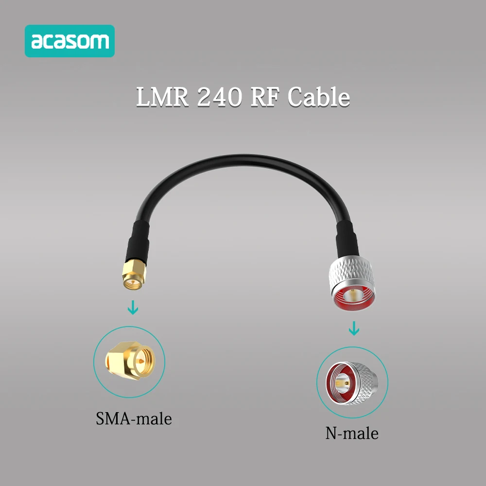 SMA Male To N  Male  RF Coaxial Cable LMR240 RF Cable High Frequency Test Cable 50ohm Low Insertion Loss