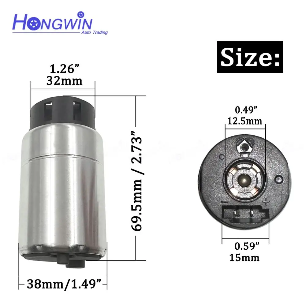 Electric Fuel Pump For Toyota Camry 2.4L OEM#: 23220-0P020, 232200P020, 23220-21132, 2322021132, 23220-75040, 2322075040