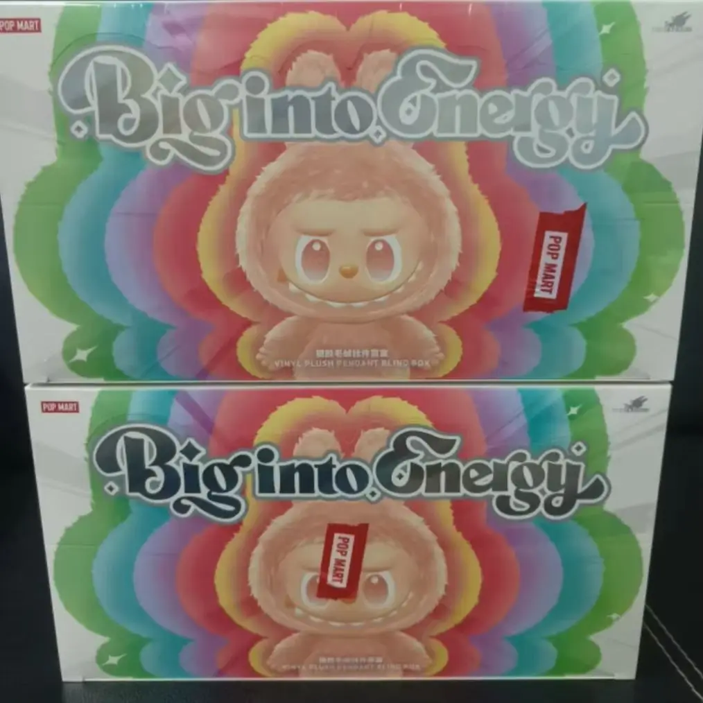 

Полный набор 100% оригинальных коллекционных игрушек POP MART THE MONSTERS Labubu 3.0 Big Into Energy Series: виниловые плюшевые подвески в слепых коробках