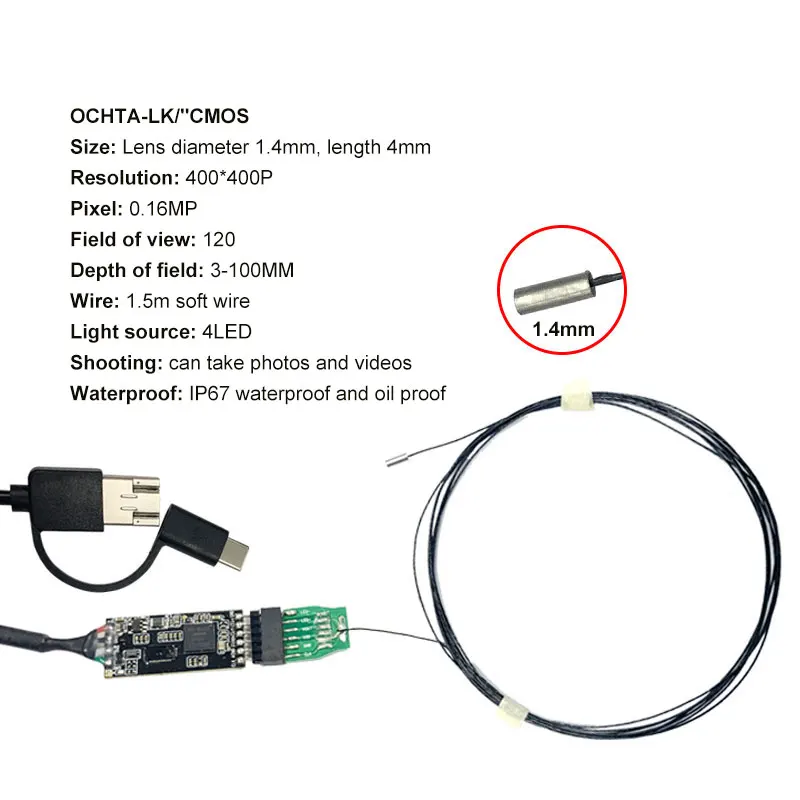 OCHTA10-KL10 1.4mm Ultra-thin endoscope+ decoding board