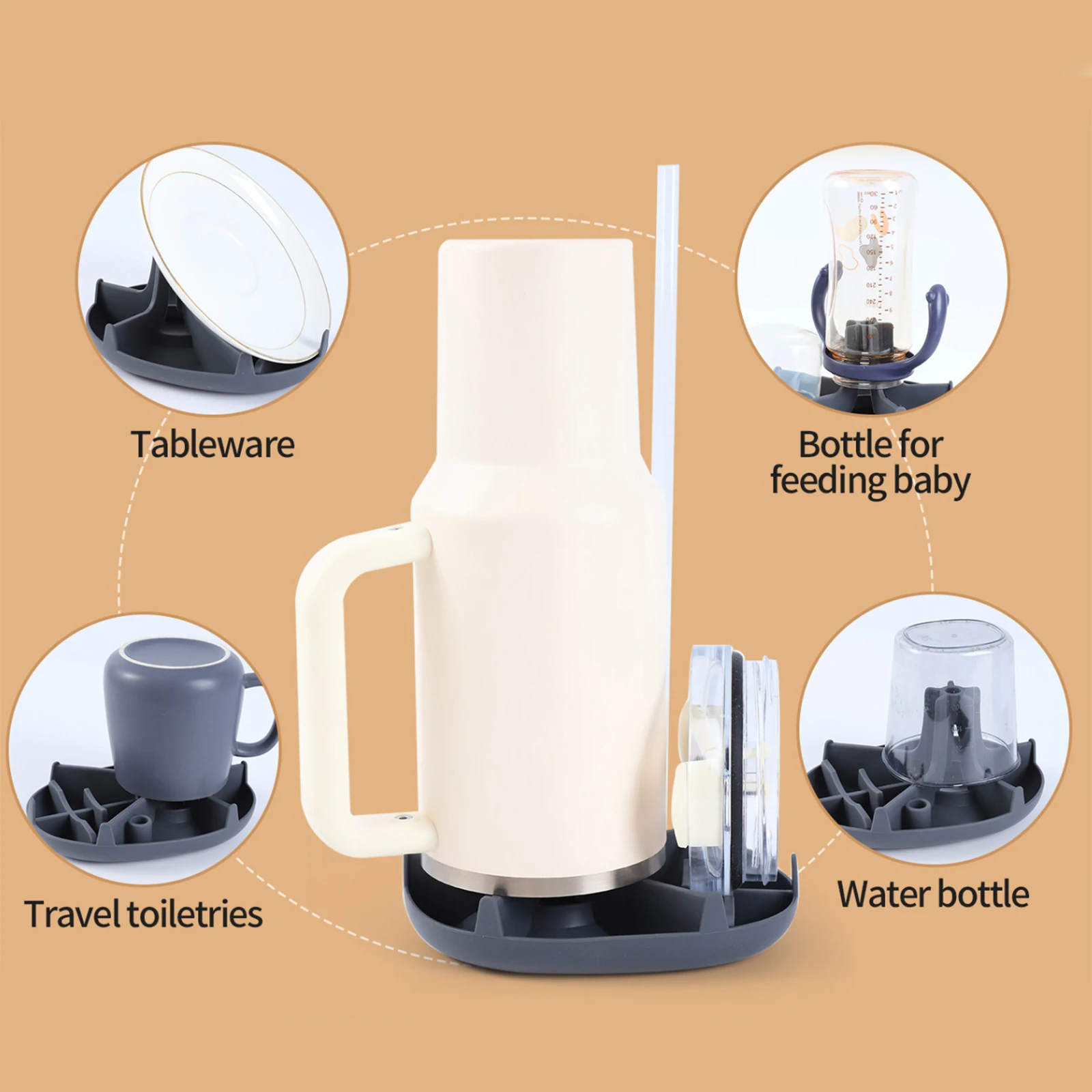 Water Bottle Drying Rack Cup Dryer Holder for Bottles Dispensers Counter