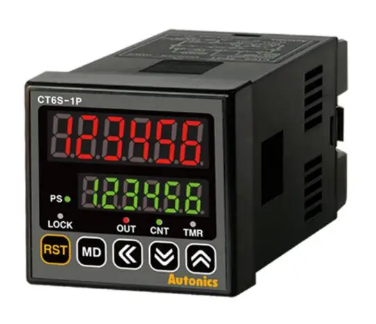 CT6S-1P4 Counter/Timer, W48xH48mm, 6-Digit, LED, 1 Preset, PNP or NPN Input, Prescale value setting