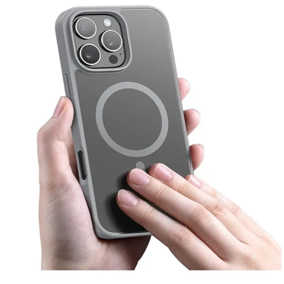 Funda Magnética Mate con Toque Suave para iPhone 16 Pro Max, Magsafe y Resistente a Golpes + 2 Protectores de Pantalla Templados 7