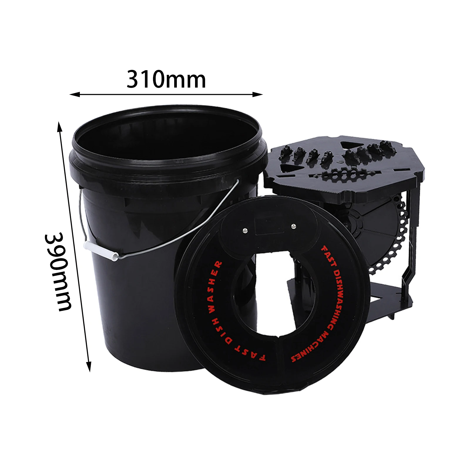 Car Wash Sponge Bucket Car Buffing & Polishing Pads Small Cleaning Bucket Car Detailing Tools Polishing Pads Wash Bucket Set