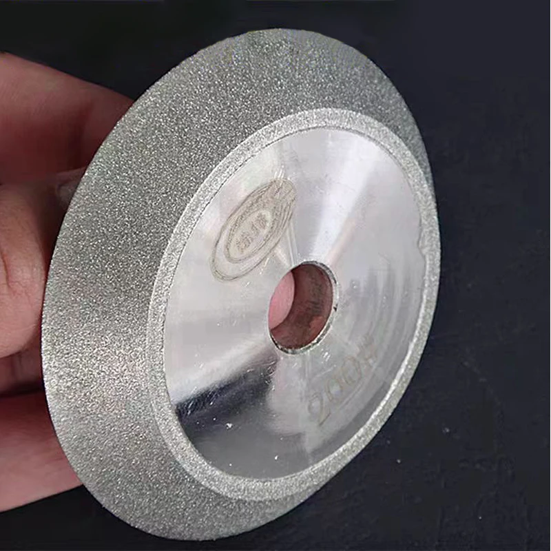 Diamond Grinding Wheel Bevel Wheel Sharpener Electroplating 78 mm Diameter 12.7 Inner Hole 45 Degrees 320 Mesh