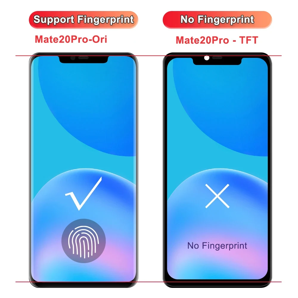 100% Tested For Huawei Mate 20 Pro LCD Display, LYA-L09,L29,AL00 Touch Screen Digitizer Assembly Replacement For Mate 20 Pro LCD