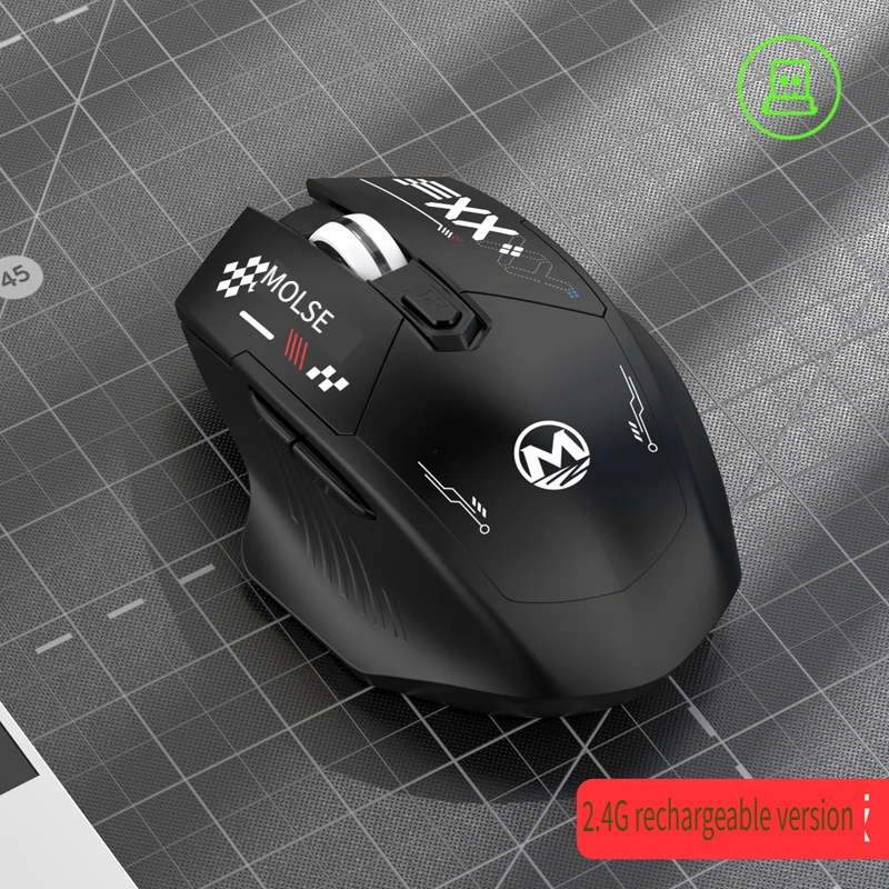 

Silent 2.4G Wireless Rechargeable Single Mode Mouse Office Laptop Desktop Notebook Computer Ergonomic High-Precision Mouse