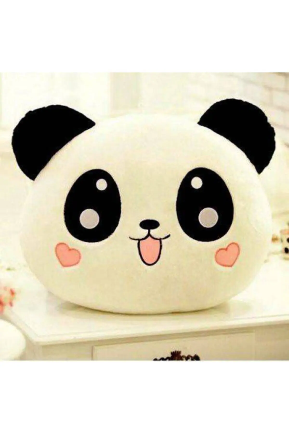 

Toy Stuffed Soft Doll Animal Panda Design Decorative And Body Pillow Panda Figured Heart Cheeks Cute Plush For Living Room House