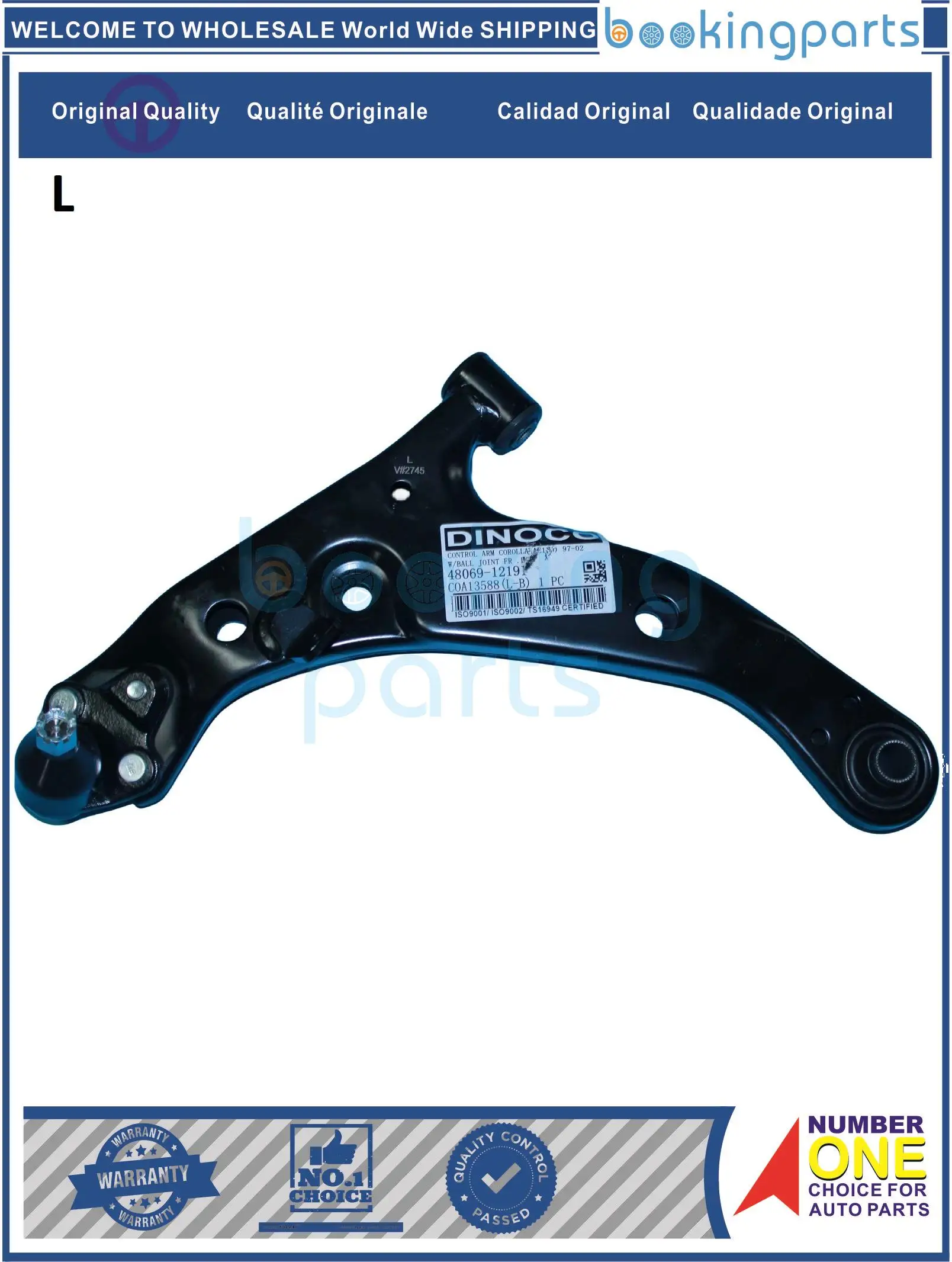 

Рычаг управления TOYOTA COROLLA(AE110) 97-02 W/BALL JOINT,48069-12191,, 4806912190 , 4806912171 , 4806912180
